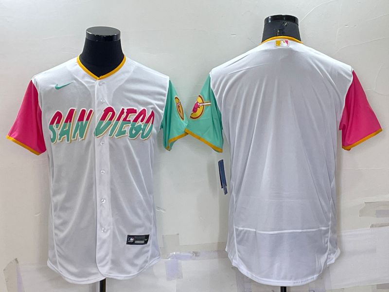 Men San Diego Padres Blank White City Edition Elite Nike 2022 MLB Jersey->youth mlb jersey->Youth Jersey